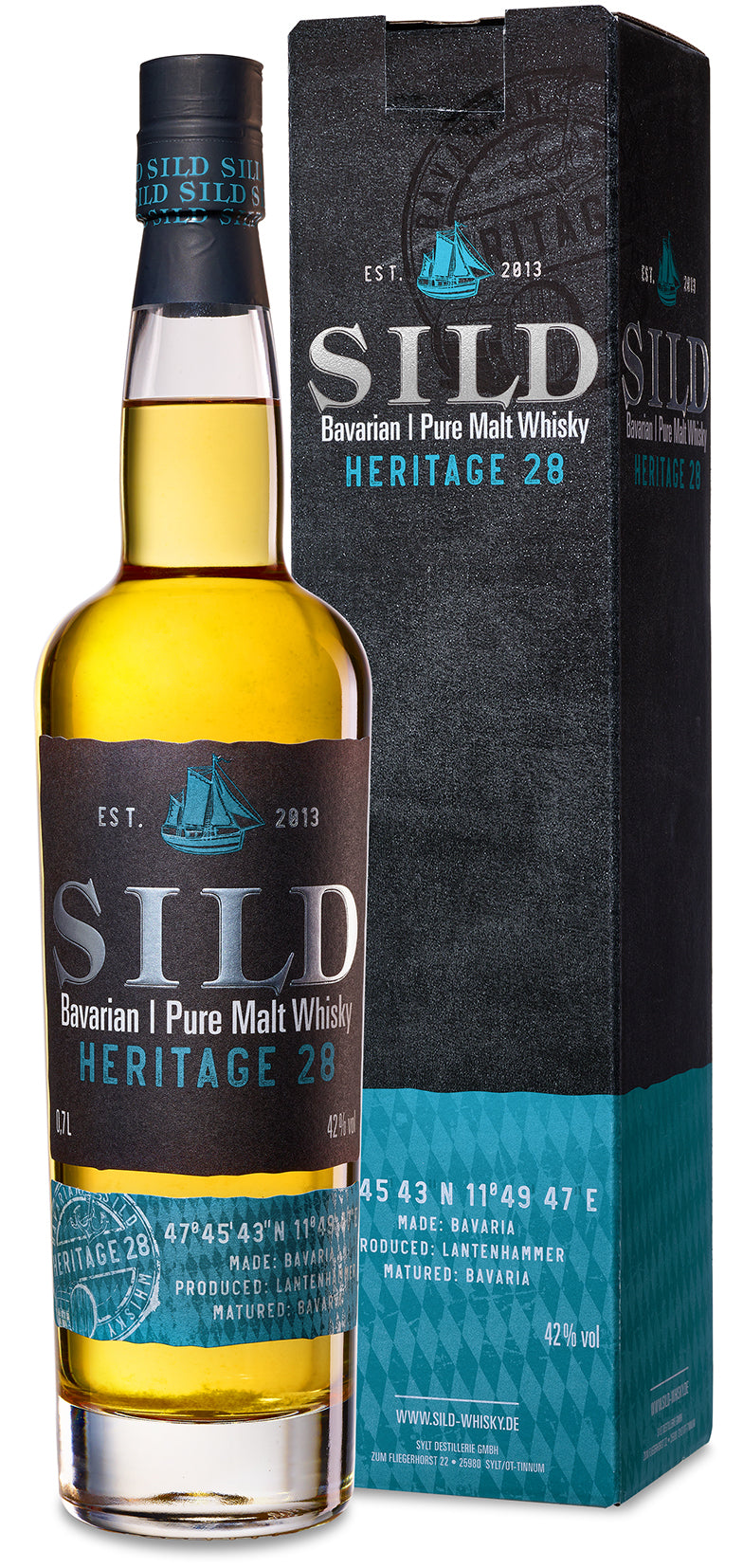 Lantenhammer Sild Bavarian | Pure Malt Whisky Heritage 28 42% vol. 0,7l Est. 2013