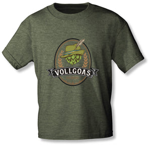VOLLGOAS Original - T-Shirt (grün/blau) - VOLLGOAS - goasmaß - goismass - goaßmaß - goassmass - goassmaß - gaasmoss